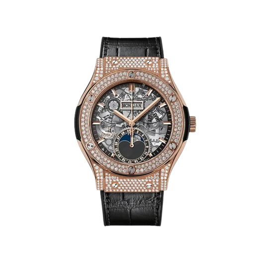 H Classic Fusion Aerofusion Moonphase King Gold 42mm, Ref# 547.OX.0180.LR