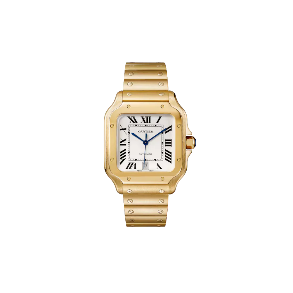 S de C Large Yellow Gold – Brown Dial