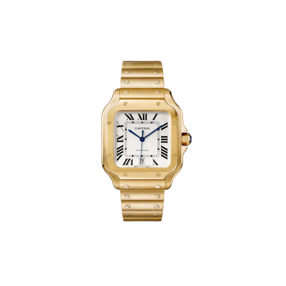 S de C Large Yellow Gold – Brown Dial