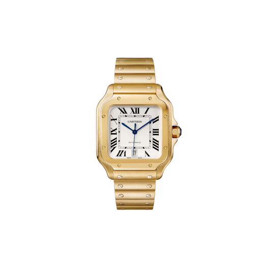 S de C Large Yellow Gold – Brown Dial