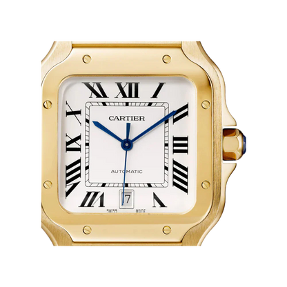 S de C Large Yellow Gold – Brown Dial