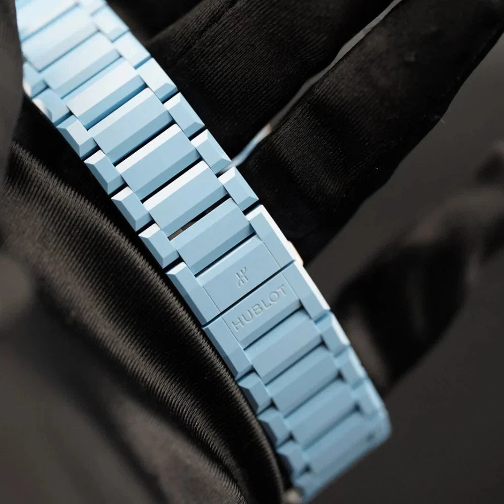 H Big Bang INTEGRATED SKY BLUE CERAMIC Ref# 451.EX.5120.EX