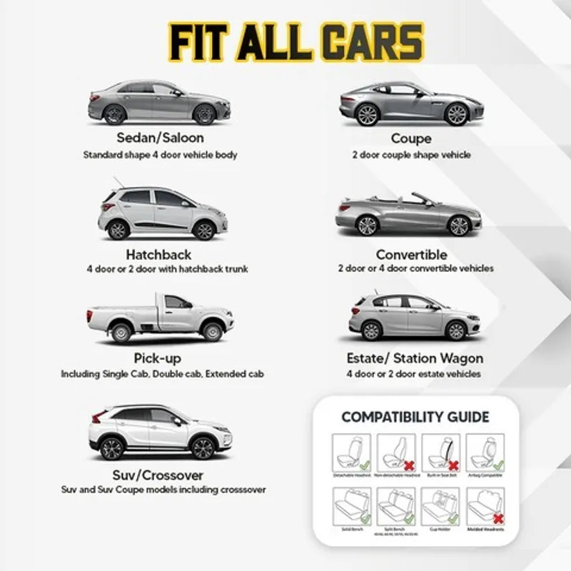 🔥Último día 40% de descuento🔥 Fundas para asientos de coche de filamento de viscosa transpirables y antideslizantes 